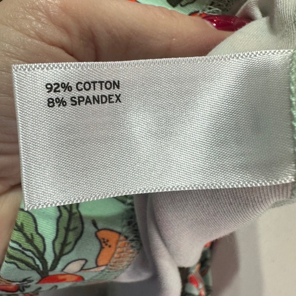 Duluth Trading Co Women's Leggings Size L All Over Green Garden Vegetable Print - Picture 3 of 11